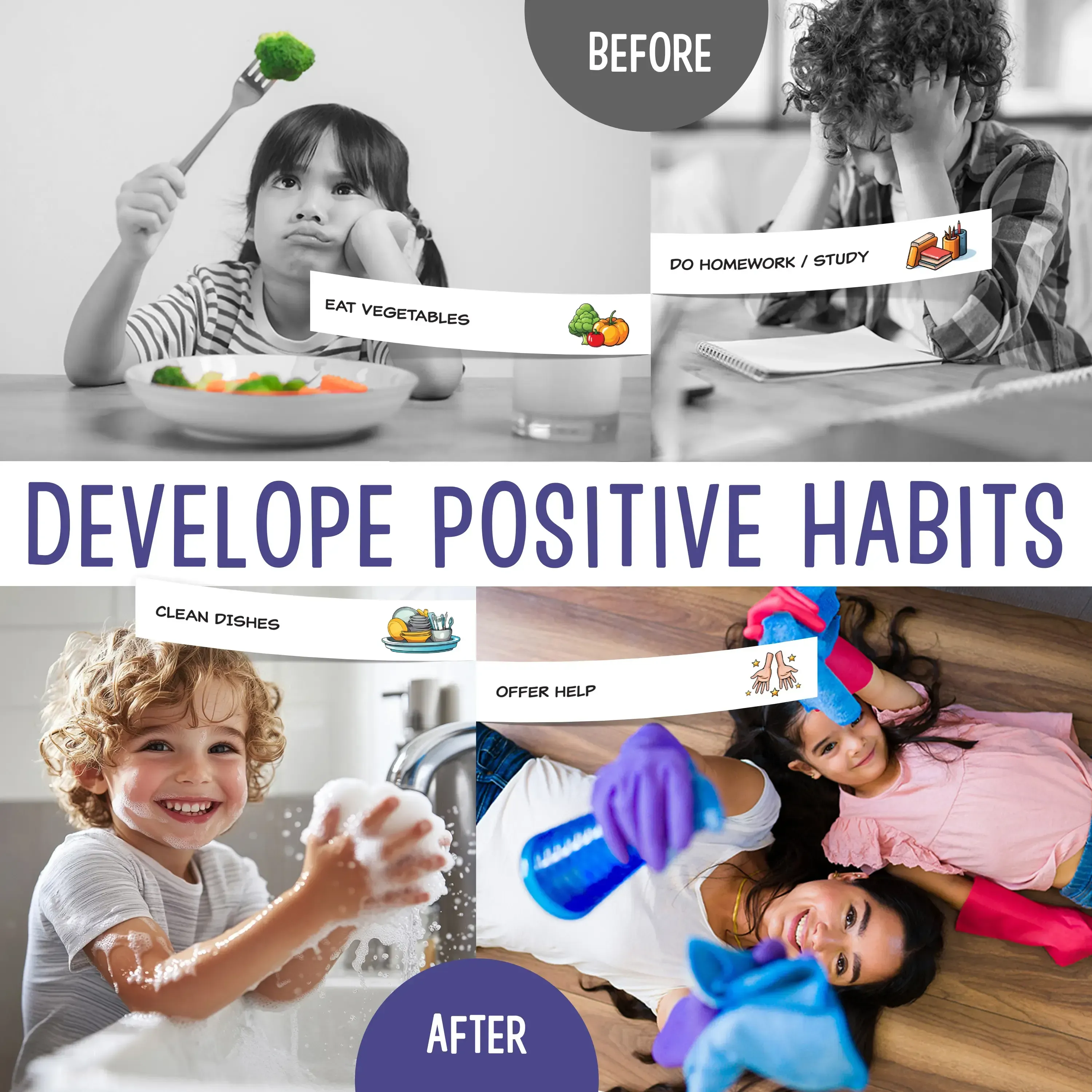 Magnetic Kids Chore Chart