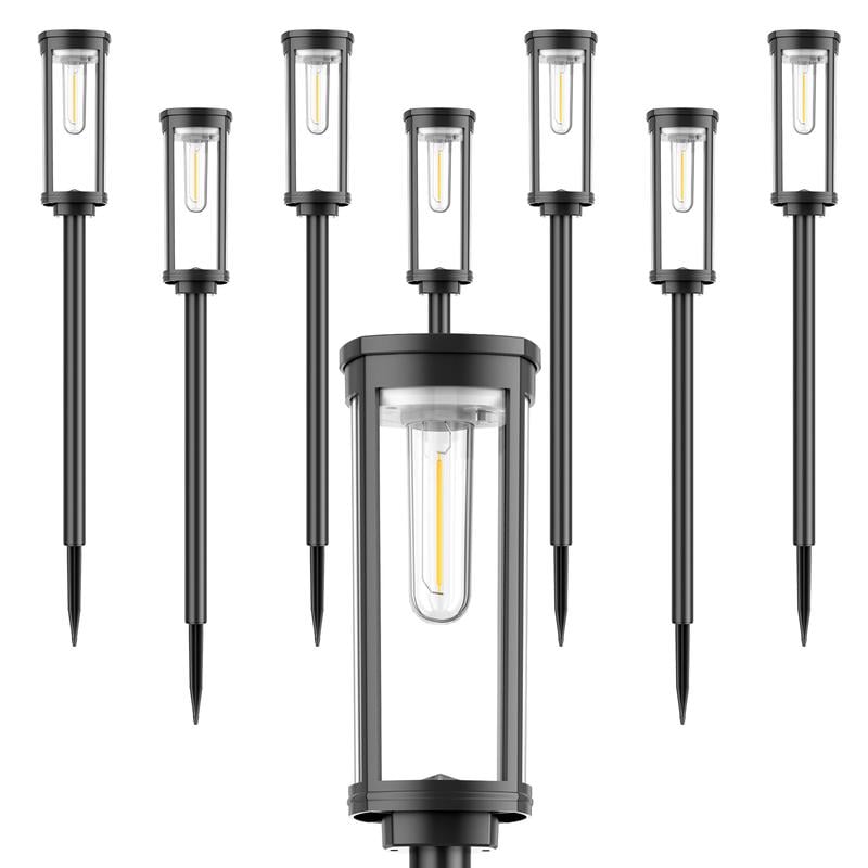 Product Introduction of Solar Pathway Lights Outdoor, Bright Solar Path Lights Outside Garden Lights IP65 Waterproof, Solar Walkway Lights Solar Powered Landscape Lights for Driveway Lawn Patio Sidewalk Yard 12