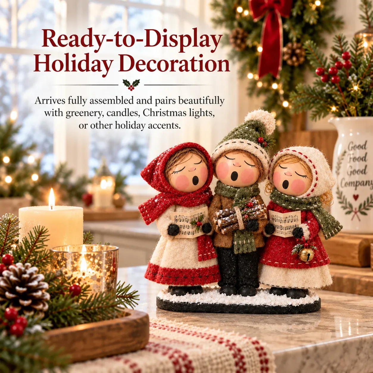 Ready to display Christmas holiday decoration