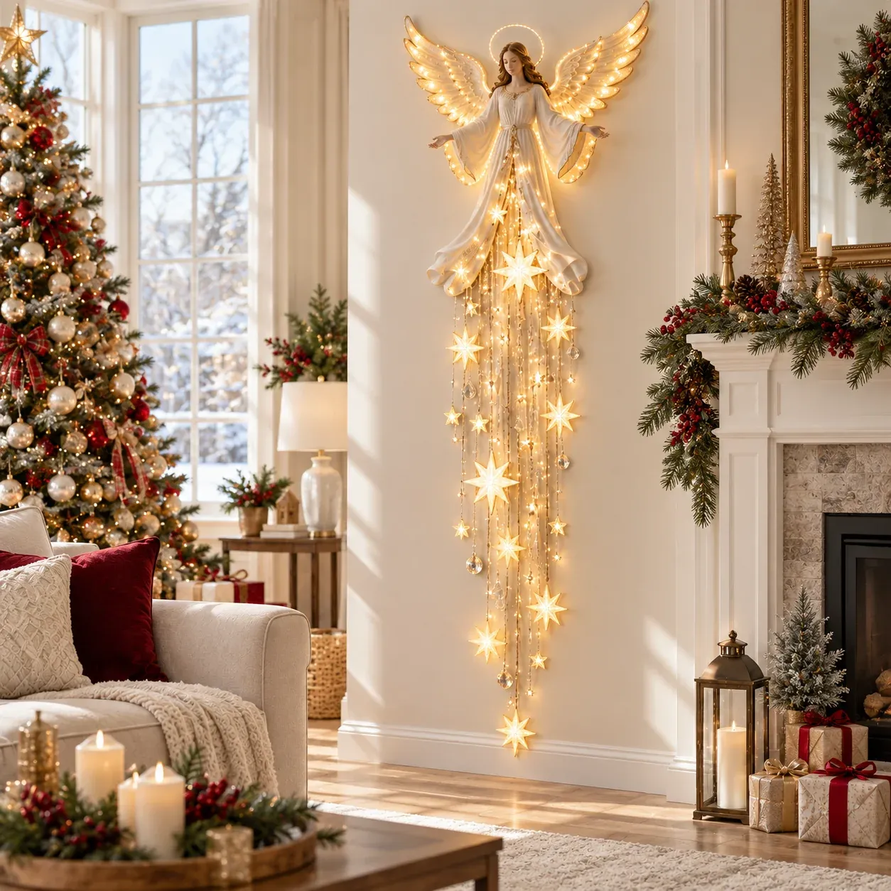 Angel Starfall Christmas Living Room Angel Starfall Christmas Living Room