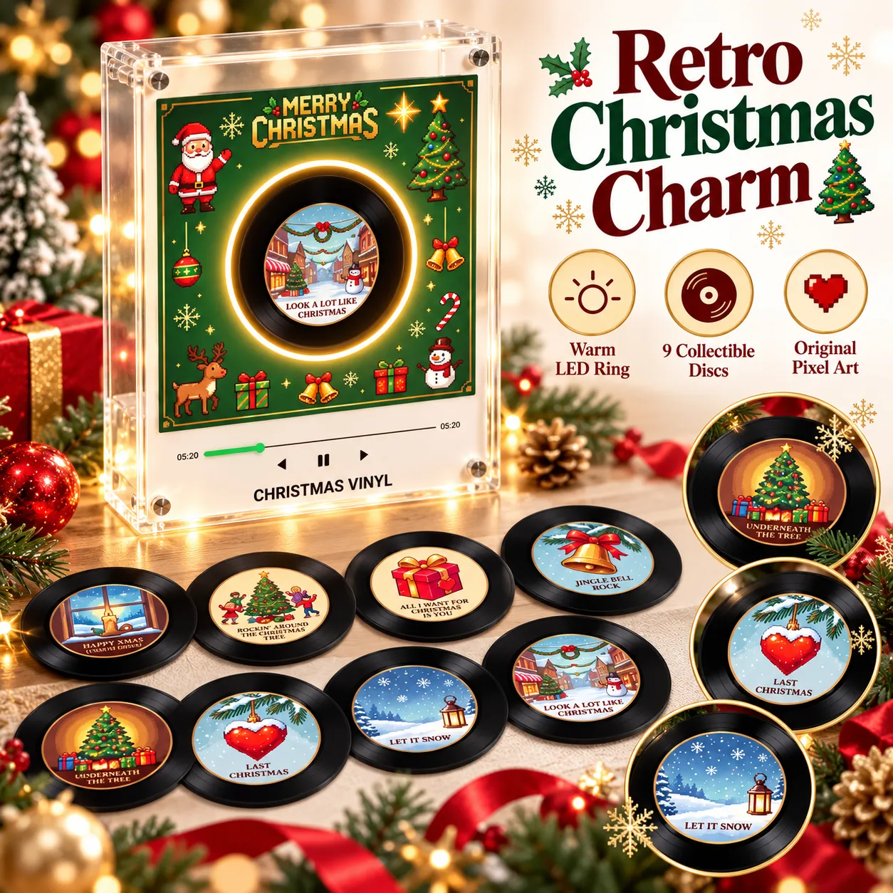 Christmas Vinyl Frame magnetic fridge display Christmas Vinyl Frame magnetic fridge display