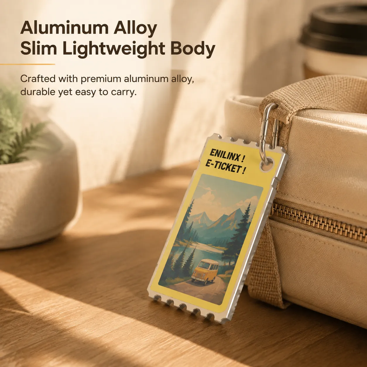 Aluminum alloy e-paper display tag
