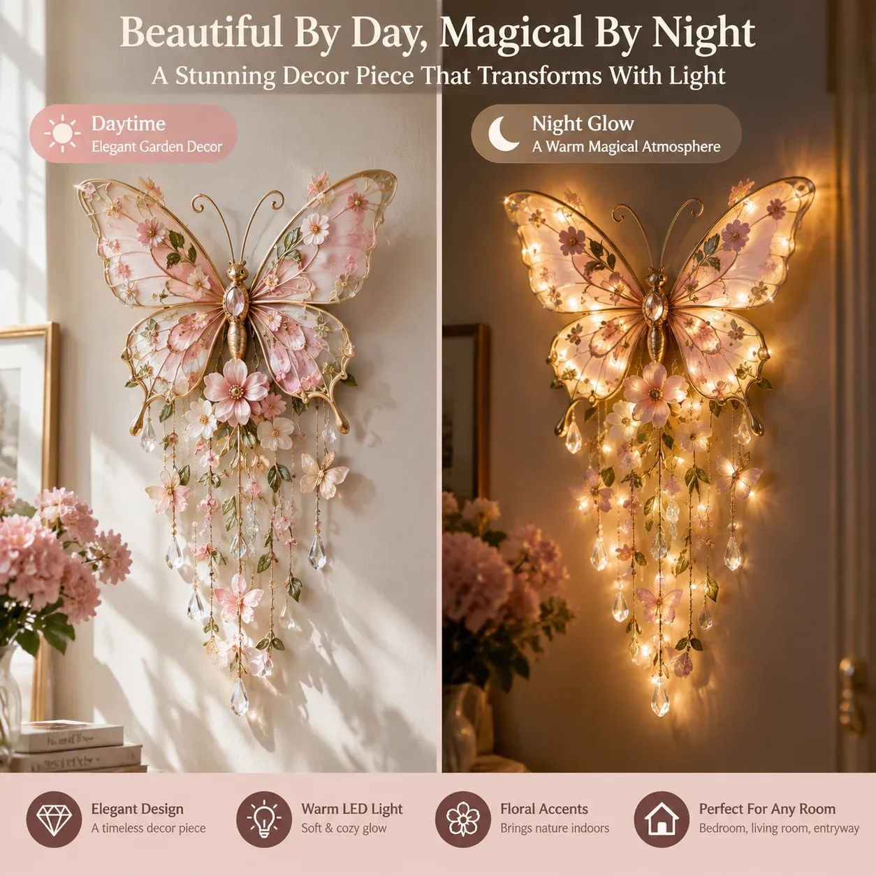 Butterfly Light Day and Night