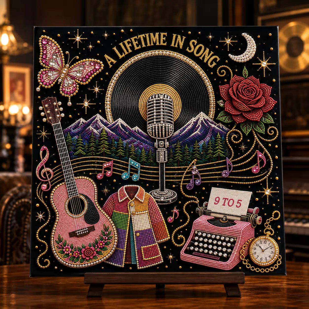 A Lifetime in Song bead art design