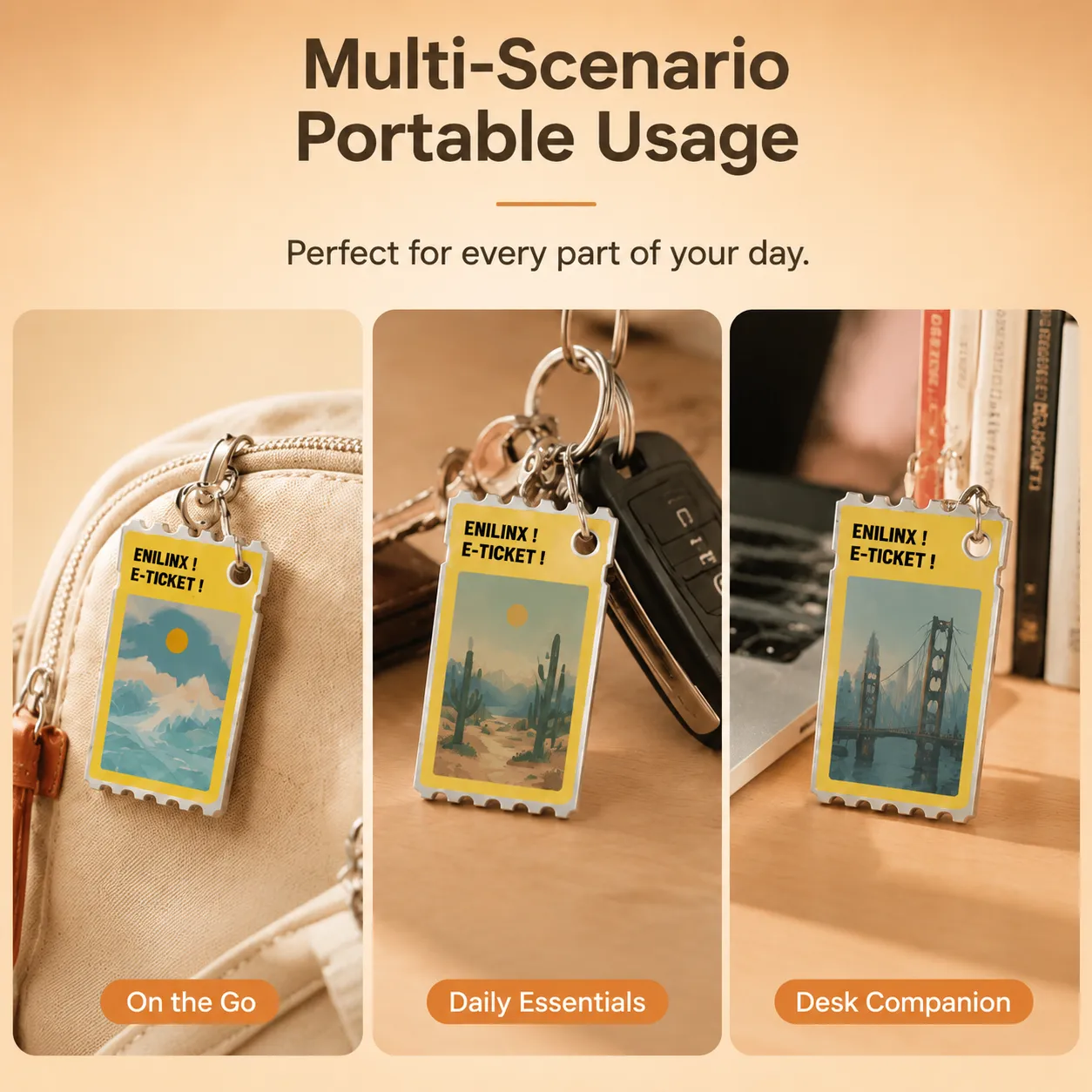 Portable e-paper display tag usage