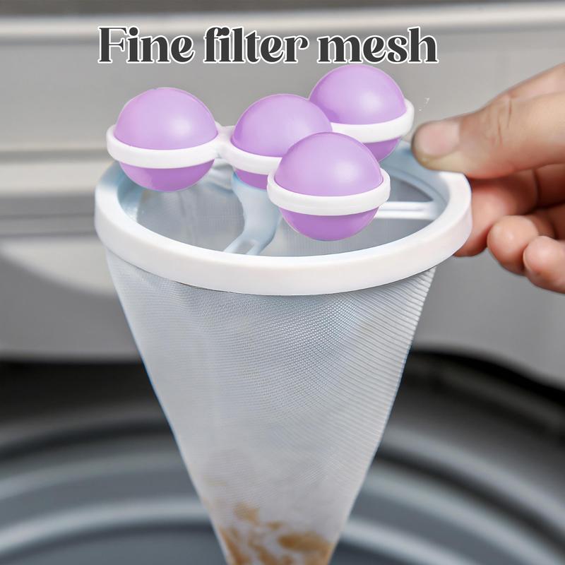 Remove collected hair and lint from washing machine filter bag