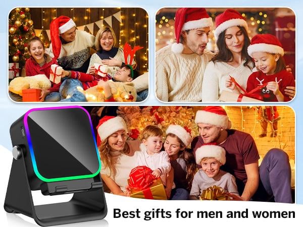 PUTARE Wireless Induction Audio Speaker Stand, 5in1 Cellphone Holder, 3500mAh Rechargeable Emergency Power Bank,360° Adjustable Mobile Tablet Stand with Colorful Ambient Light Gifts for Men Women FathersDayGift SummerWins PUTARE Wireless Induction Audio Speaker Stand, 5in1 Cellphone Holder, 3500mAh Rechargeable Emergency Power Bank,360° Adjustable Mobile Tablet Stand with Colorful Ambient Light Gifts for Men Women FathersDayGift SummerWins