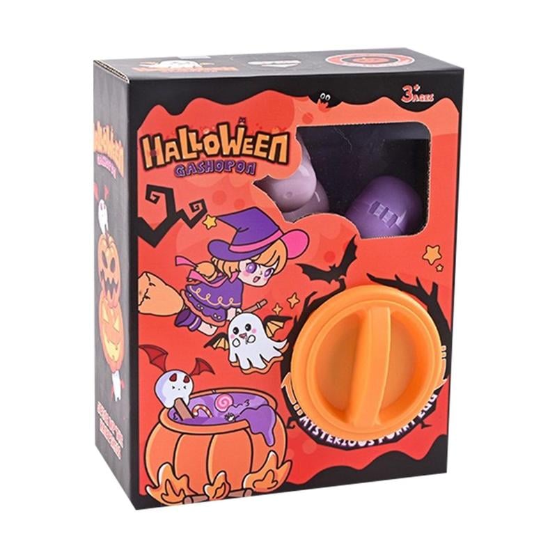 Halloween Mini Capsule Toy Machine with 6 Random Surprise Eggs