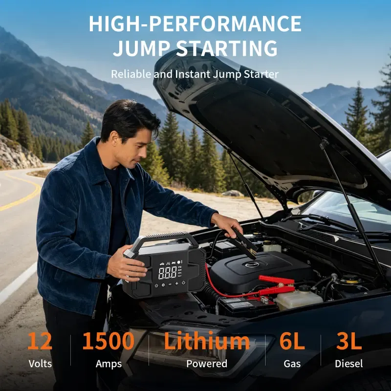 6000A peak jump starting power