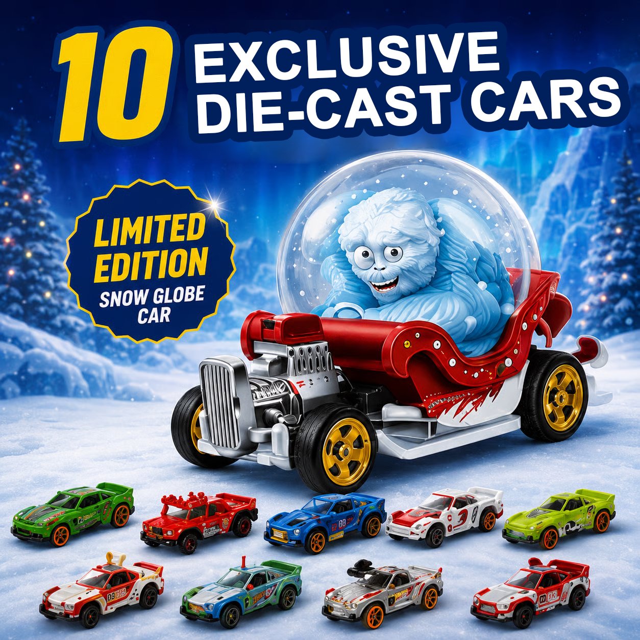 Christmas die-cast racing car collection