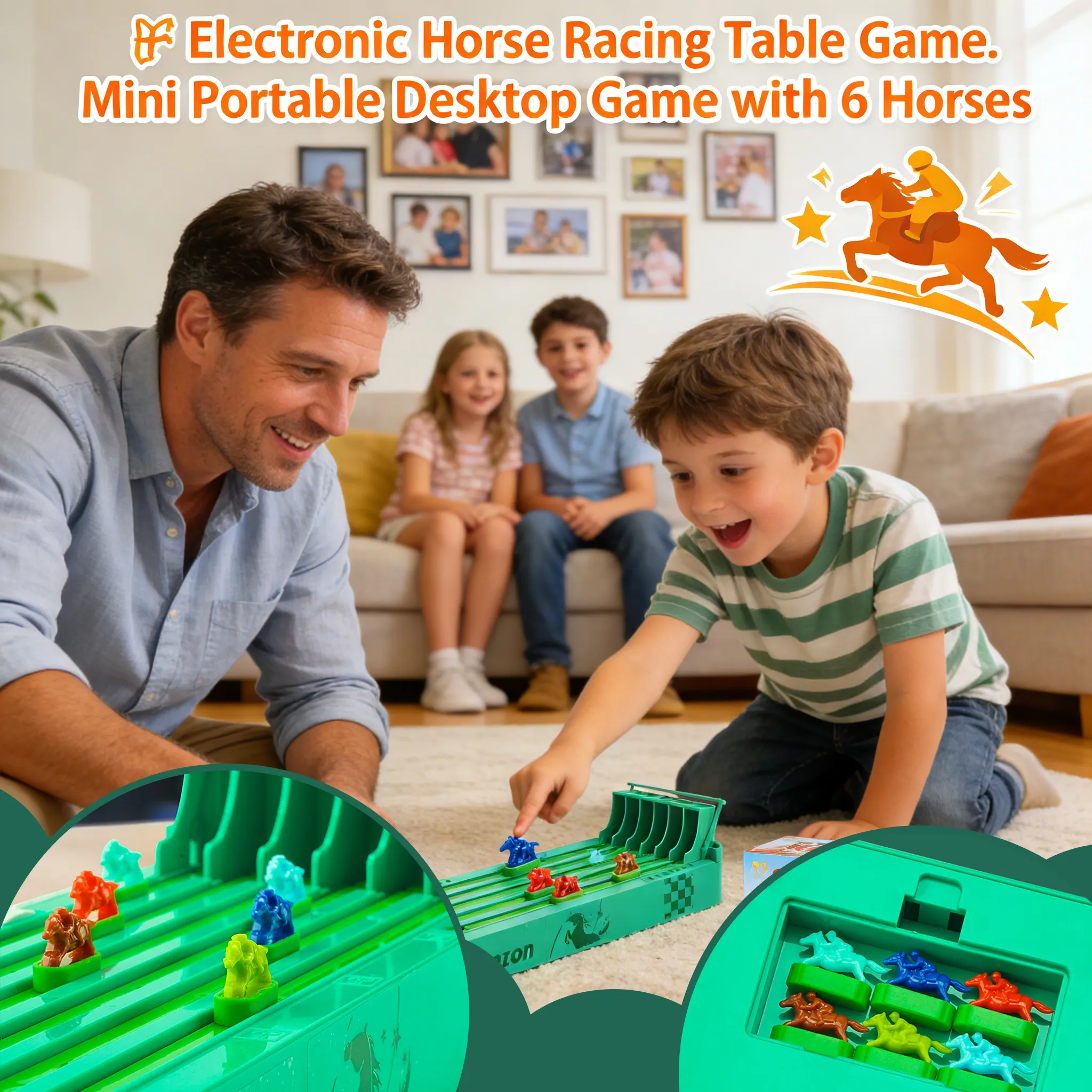 Computer Horse Racing Board Game 🏇 Electronic Horse Racing Table Game