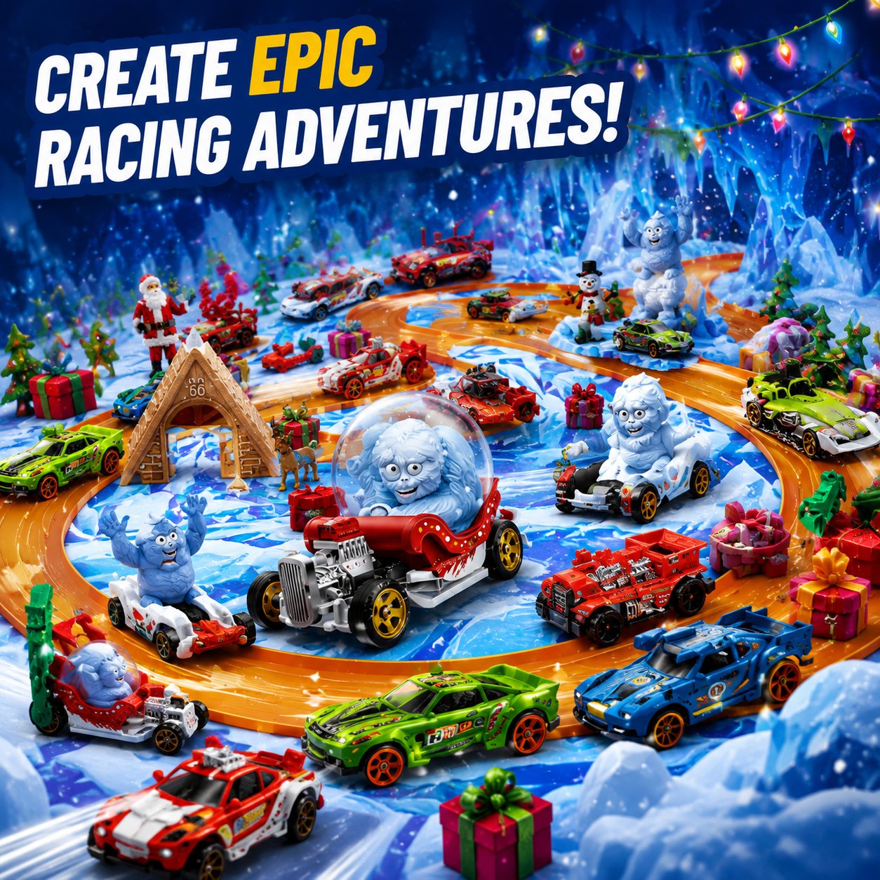 Christmas winter racing adventure