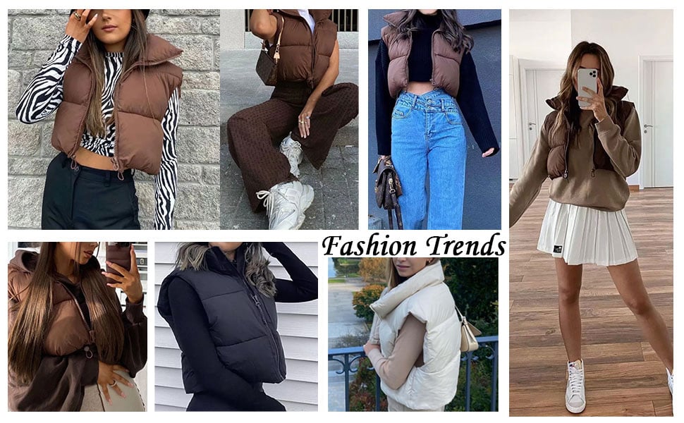 cropped puffer vest