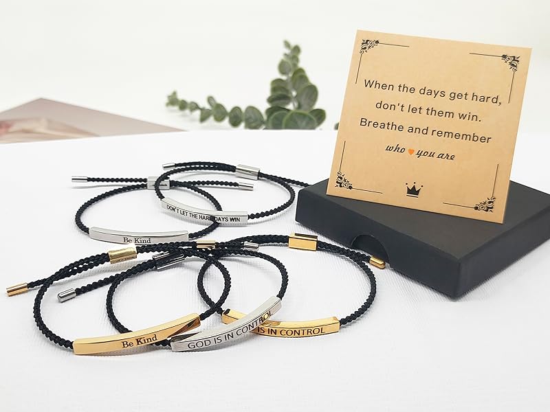 Tube Motivational Bracelets for Women Men