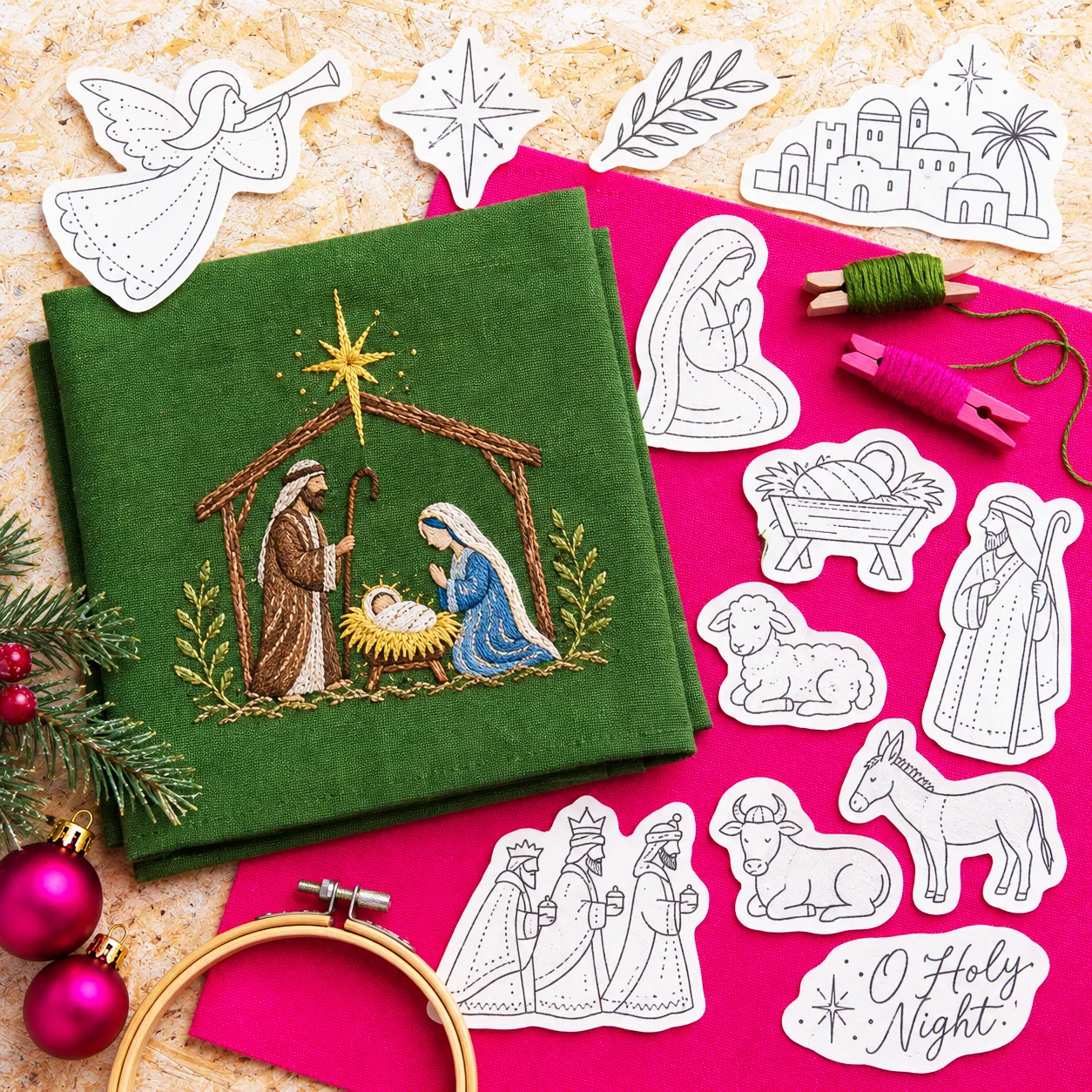 70 Christmas embroidery motifs
