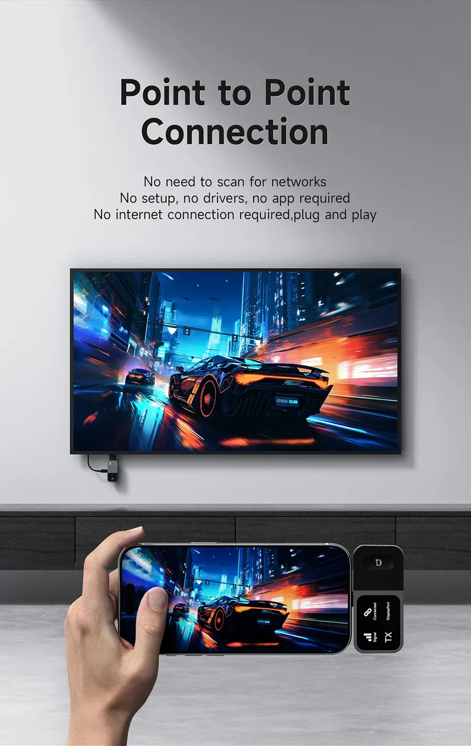 Hagibis GA10 Wireless Display Adapter USB-C Transmitter & HDMI Receiver Hagibis GA10 Wireless Display Adapter USB-C Transmitter & HDMI Receiver