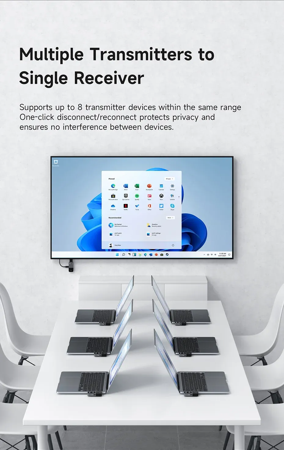 Hagibis GA10 Wireless Display Adapter USB-C Transmitter & HDMI Receiver Hagibis GA10 Wireless Display Adapter USB-C Transmitter & HDMI Receiver