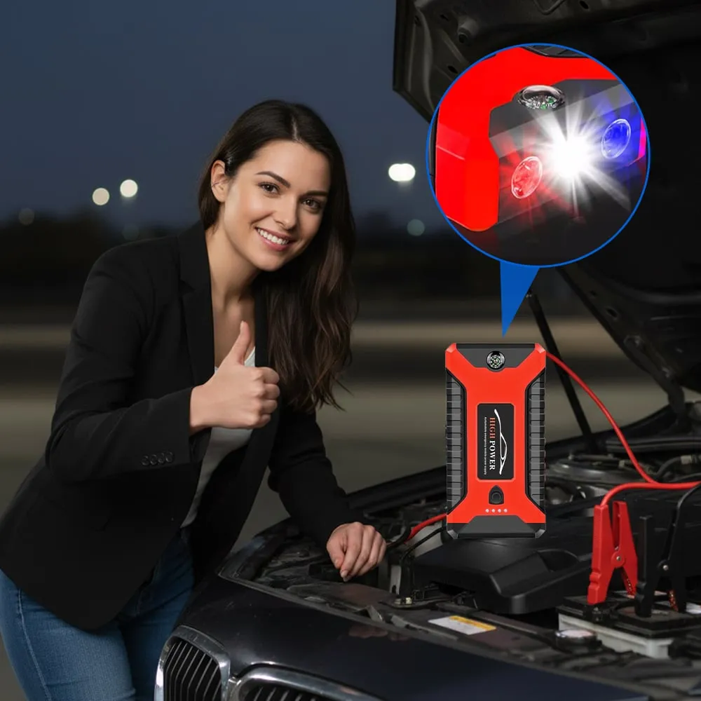 Portable 300A Peak Jump Starter – Quick Start for Dead Car Batteries