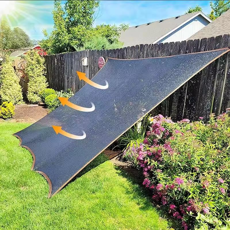 2Pcs 90% Blackout Cloth (Black) - 10 x 13ft UV-Resistant Shade Net with Reinforced Rivets, Suitable for Outdoor Adventures / Camping / Garden / Patio / Greenhouse.Mesh Shade Cloth，Easter gifts