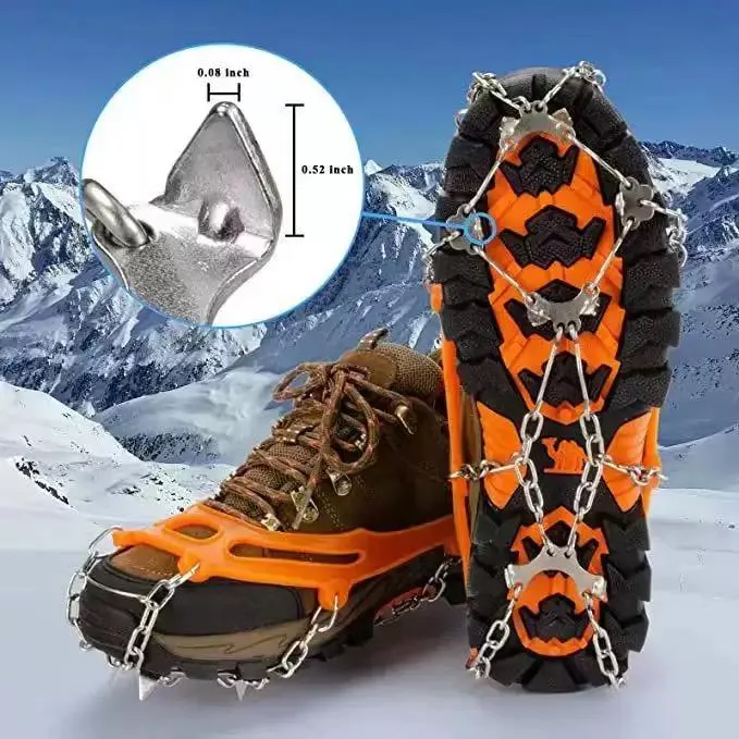 Eight spike winter shoe grippers