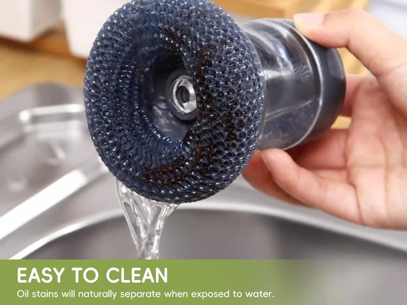 Automatic Liquid Filling Good Handle Soap Dispense Palm Kitchen Brush for Bowl Sink Cleaning Pot Comfortable