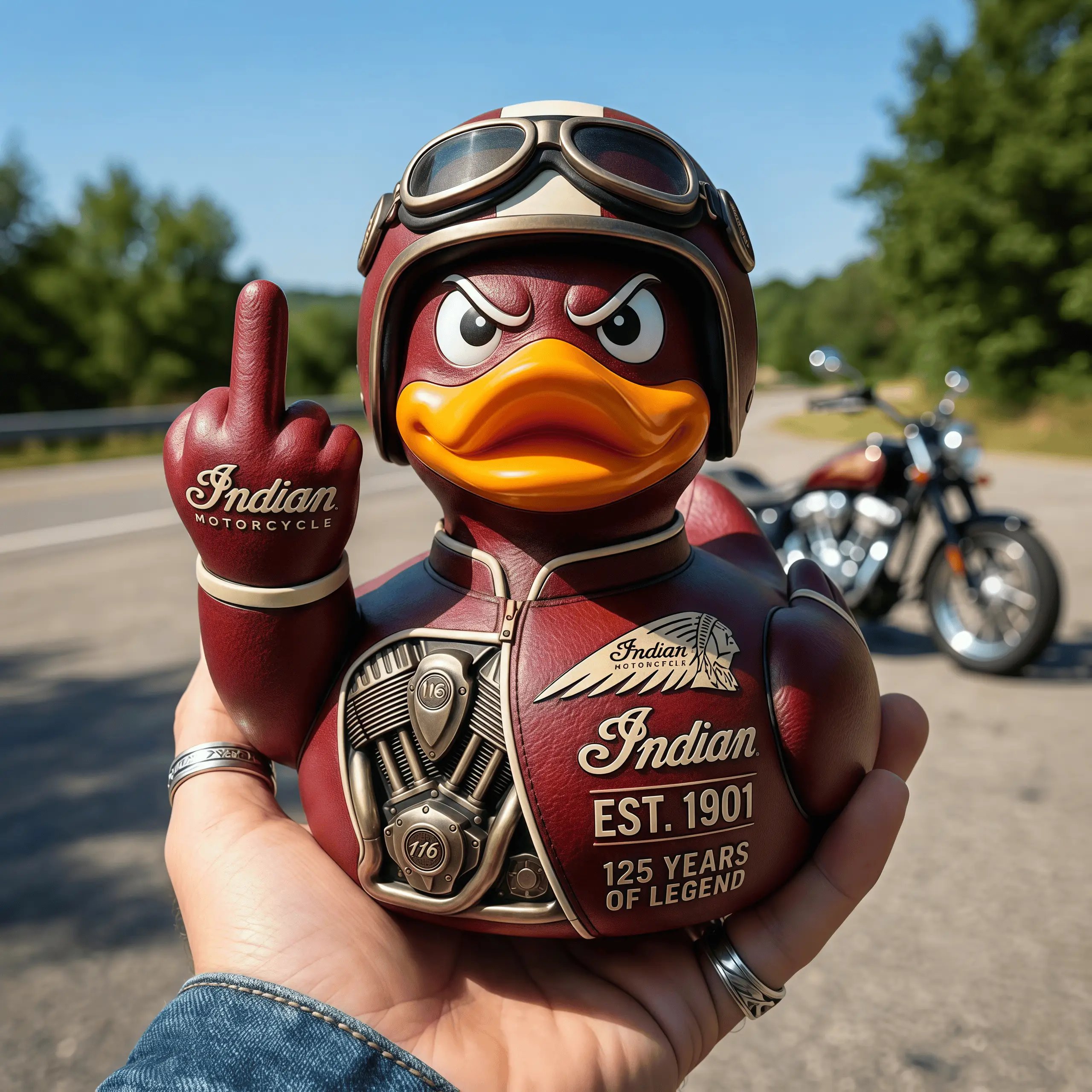 Middle Finger Duck Figurine