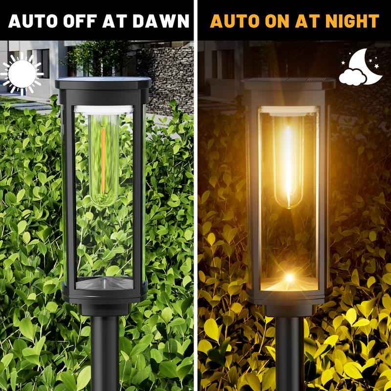 Product Introduction of Solar Pathway Lights Outdoor, Bright Solar Path Lights Outside Garden Lights IP65 Waterproof, Solar Walkway Lights Solar Powered Landscape Lights for Driveway Lawn Patio Sidewalk Yard 10