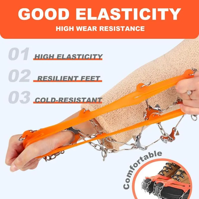 Portable foldable snow and ice cleats