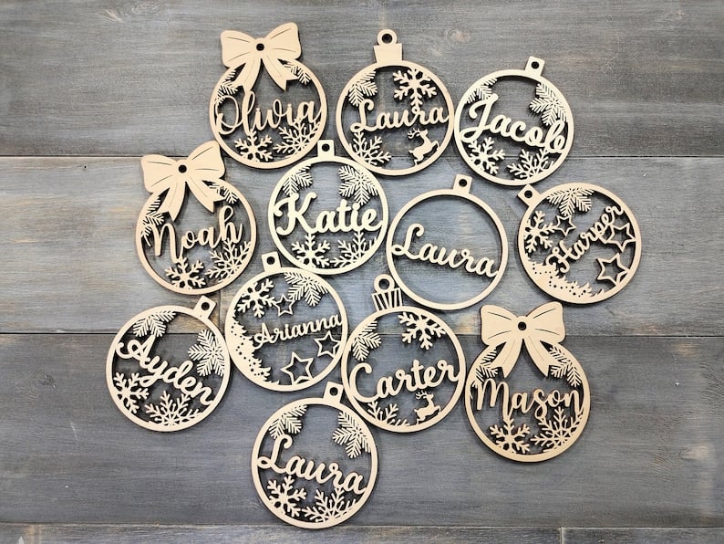 个性化圣诞饰品定制圣诞树装饰图片 1