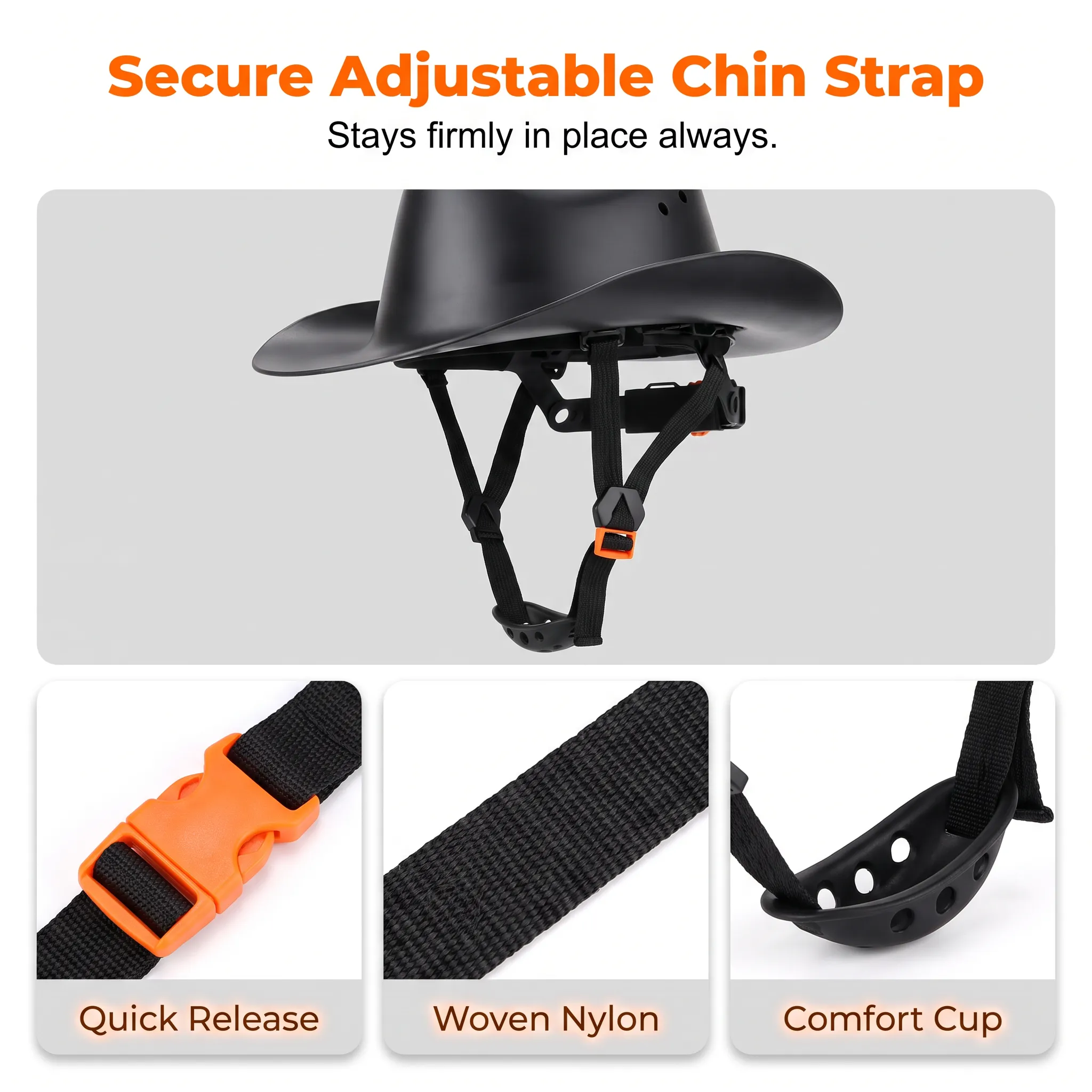 Adjustable chin strap system