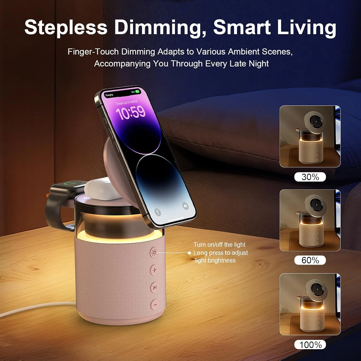 BLKE Max speaker bedside night lamp