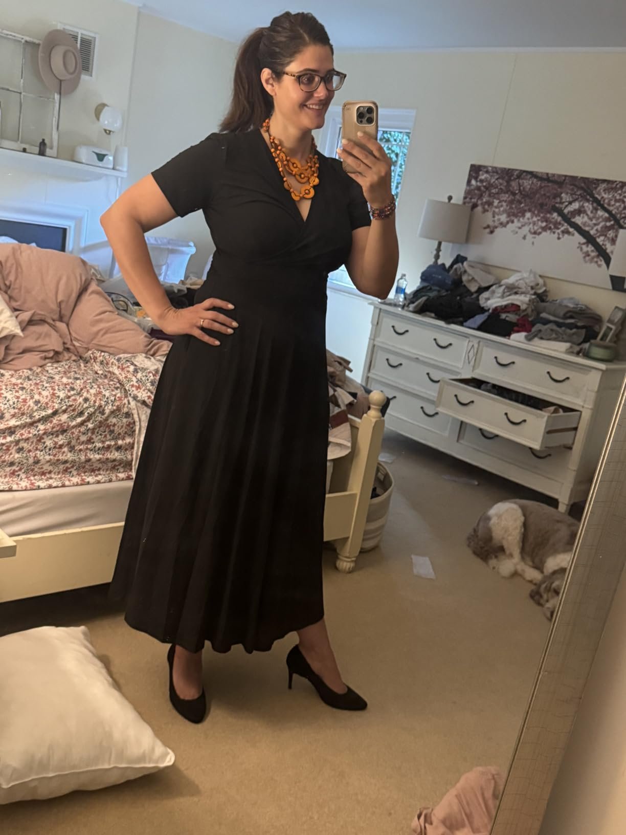 Flattering Fit, But Needed a Pin for Modesty