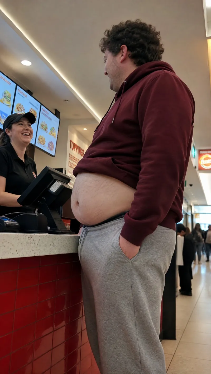 Novelty realistic belly waist pack